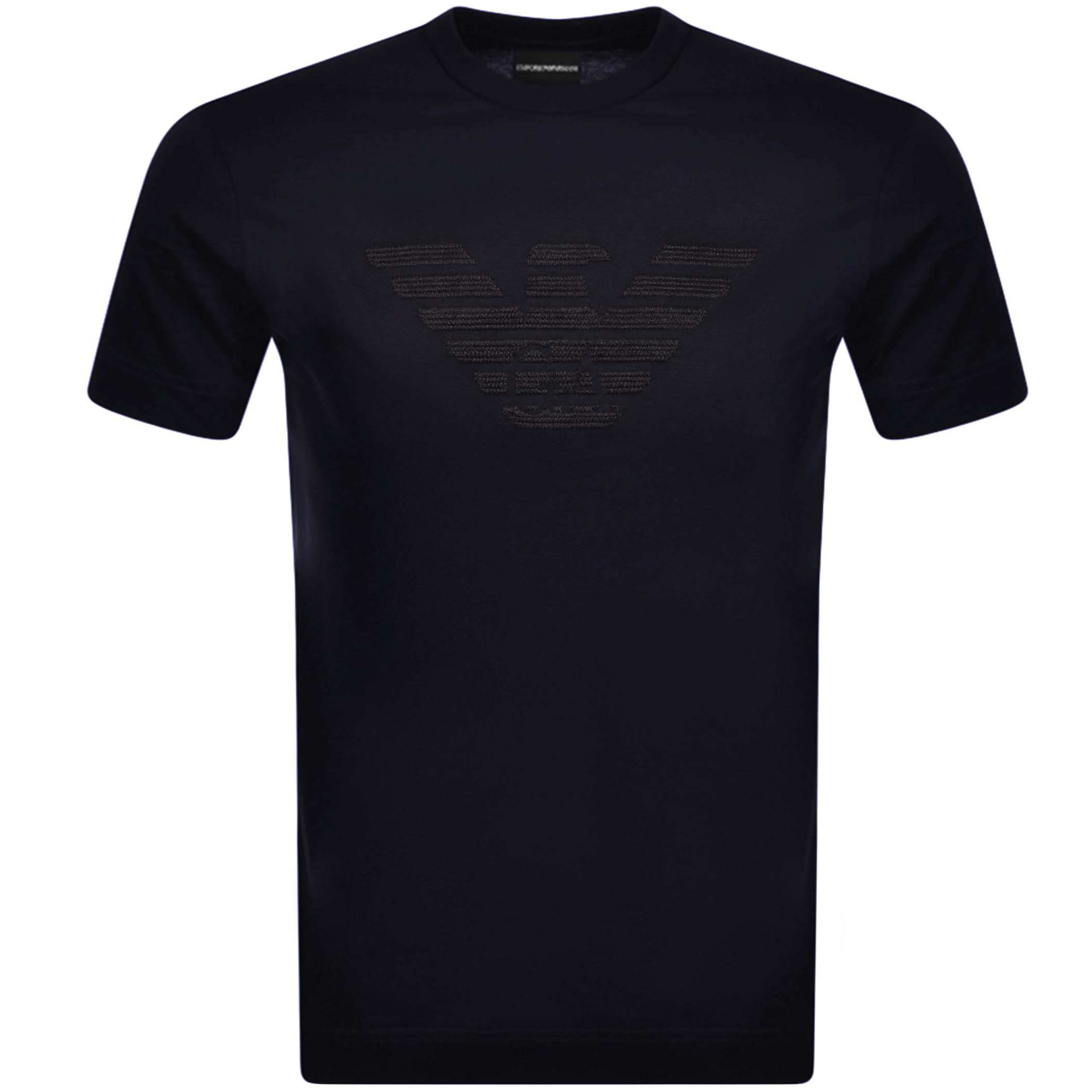 Alternative Image for ProductEmporio Armani Crew Neck Logo T Shirt Navy1